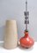 Große italienische Vintage Tischlampe in Orange, 1970er 5
