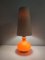 Große italienische Vintage Tischlampe in Orange, 1970er 2
