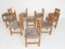 Pinewood Dining Chair in the style of Ate Van Apeldoorn, the Netherlands, 1970s, Set of 10 5