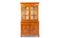 Wood Cabinet with Hutch and Glass Doors, Image 1