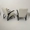 Set of Czechian Art Deco Black Laquered Lounge Chairs attributed to J. Halabala for Up Závody, 1930s, Image 4