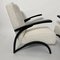 Set of Czechian Art Deco Black Laquered Lounge Chairs attributed to J. Halabala for Up Závody, 1930s, Image 10