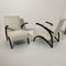 Set of Czechian Art Deco Black Laquered Lounge Chairs attributed to J. Halabala for Up Závody, 1930s, Image 14
