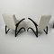 Set of Czechian Art Deco Black Laquered Lounge Chairs attributed to J. Halabala for Up Závody, 1930s, Image 5