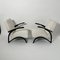 Set of Czechian Art Deco Black Laquered Lounge Chairs attributed to J. Halabala for Up Závody, 1930s, Image 3