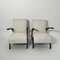 Set of Czechian Art Deco Black Laquered Lounge Chairs attributed to J. Halabala for Up Závody, 1930s, Image 6