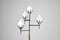 Italian Brass and Marble Floor Lamp in the style of Angelo Lelii, 1950s 4