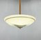 Vintage Milk Glass Pendant Light from VEB Leuchtenbau Arnsdorf, 1950s 2