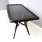 Mesa de comedor con tablero de vidrio lacado de Enzio Wenk, Italia, años 50, Imagen 9