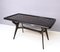 Mesa de comedor con tablero de vidrio lacado de Enzio Wenk, Italia, años 50, Imagen 3