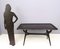 Mesa de comedor con tablero de vidrio lacado de Enzio Wenk, Italia, años 50, Imagen 2
