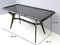 Mesa de comedor con tablero de vidrio lacado de Enzio Wenk, Italia, años 50, Imagen 19