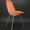Orange & White Wire Chair by Charles and Ray Eames for Herman Miller, 1965, Image 7