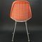 Orange & White Wire Chair by Charles and Ray Eames for Herman Miller, 1965, Image 5