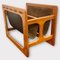 Danish Magazine Rack in Teak and Leather with Double Storage Compartment attributed to Aksel Kjersgaard for Salin Möbler, 1960s 7