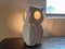 Lampe Hibou Sculpturale en Pierre Calcaire par Albert Tormos, France, 1970s 3