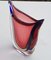 Sommerso Vase aus Muranoglas von Flavio Poli für Avem, 1960er 1