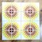Iris Starburst Tiles, Italy, 1970s, Set of 24 5
