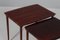 Vintage Danish Nesting Tables in Rosewood by Jørgen Aakjær, 1960s, Set of 3 7