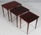 Vintage Danish Nesting Tables in Rosewood by Jørgen Aakjær, 1960s, Set of 3 4
