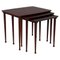 Vintage Danish Nesting Tables in Rosewood by Jørgen Aakjær, 1960s, Set of 3 1