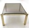 Brass Coffee Table with a Smoked Glass Top, 1970s, Image 2