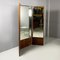 Italian Art Deco Self-Supporting Floor Mirror in Wood, 1940s 2