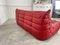 Sofá Togo vintage de cuero de Ligne Roset, años 80, Imagen 2
