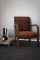 Club chair Mid-Century in pelle di vitello, Immagine 7