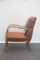 Club chair Mid-Century in pelle di vitello, Immagine 2