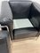 Sillón Club LC2 de cuero negro con estructura cromada de Le Corbusier para Cassina, 1965, Imagen 19