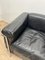 Sillón Club LC2 de cuero negro con estructura cromada de Le Corbusier para Cassina, 1965, Imagen 15