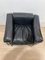 Sillón Club LC2 de cuero negro con estructura cromada de Le Corbusier para Cassina, 1965, Imagen 3