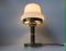 Mid-Century Opaline Glass and Brass Table Lamp by ABO, 1970s 3