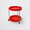 Orange Bar Cart with Bottle Holder from Dal Vera, Italy, 1970s 2
