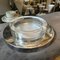 Minimalist Silver Plated and Glass Bowl by Lino Sabattini, 1980s, Image 3