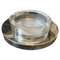 Minimalist Silver Plated and Glass Bowl by Lino Sabattini, 1980s, Image 1