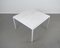 Quadratischer Weißer Couchtisch mit Intarsierter Travertin Tischplatte, Italien, 1960er 12