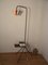 Vintage Floor Lamp with Magazine Holder & Table 1