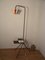 Vintage Floor Lamp with Magazine Holder & Table, Image 1