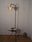 Vintage Floor Lamp with Magazine Holder & Table 5