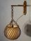 Mid-Century Rattan Wall Light 2