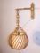 Mid-Century Rattan Wall Light, Image 3