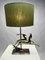 Art Deco Metal Table Lamp, France, 1940s 2