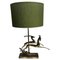 Art Deco Metal Table Lamp, France, 1940s 1