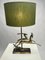 Art Deco Metal Table Lamp, France, 1940s 3