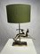 Art Deco Metal Table Lamp, France, 1940s 7