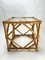 Bamboo and Glass Nightstands attributed to Vivai Del Sud, Italy, 1970s, Set of 2 3