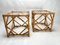Bamboo and Glass Nightstands attributed to Vivai Del Sud, Italy, 1970s, Set of 2 9