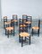 French Provincial Design Rush Dining Chairs, 1940s, Set of 8 22